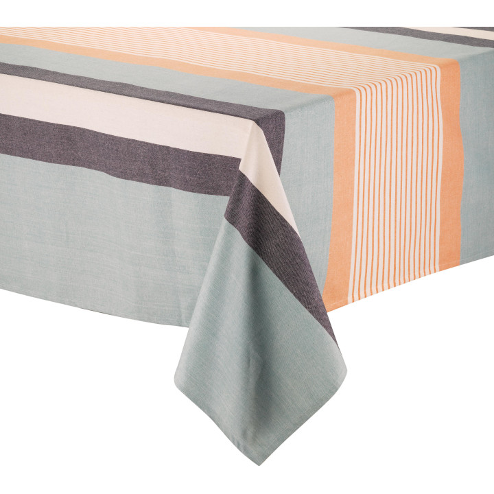 Tovaglia riciclata spalmata Yuna Azur 170 X 170