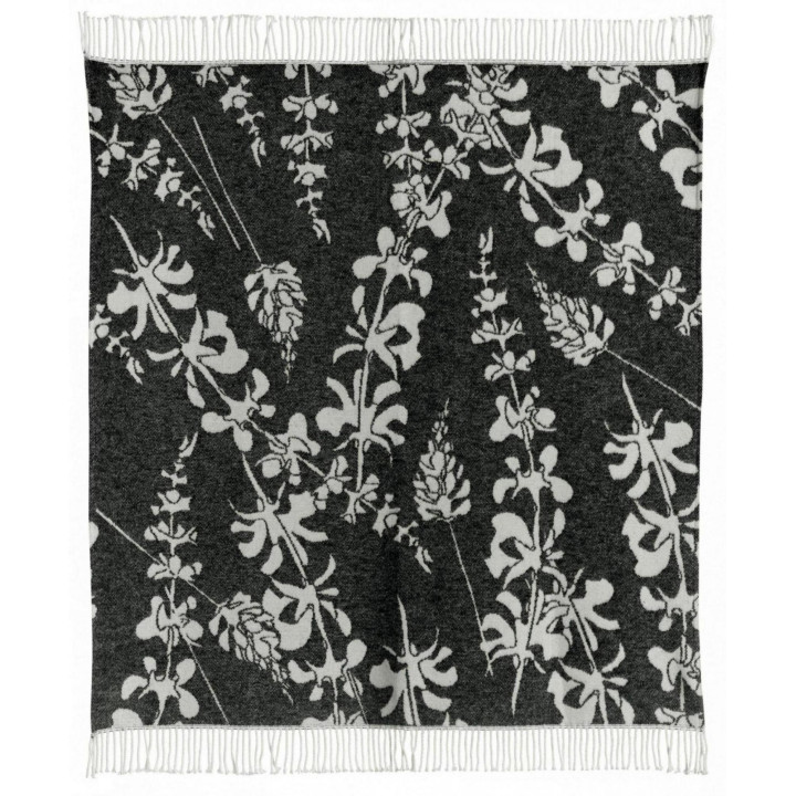 Plaid riciclato Gini Carbone 127 X 160
