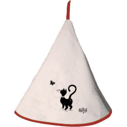 Handtuch Dubout Chat papillon Ivoire Diameter 60
