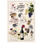 Paño de cocina estampado Crus d'excellence Écru 48 X 72