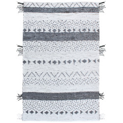 Tappeto Callista Blanc/Noir 120 X 180