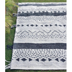 Tappeto Callista Blanc/Noir 120 X 180