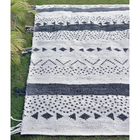 Tappeto Callista Blanc/Noir 120 X 180