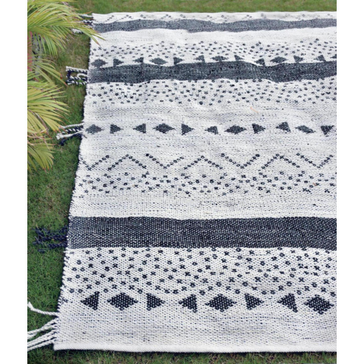 Tappeto Callista Blanc/Noir 120 X 180
