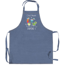 Küchenschürze Peps L'apéro Jeans 90 X 72