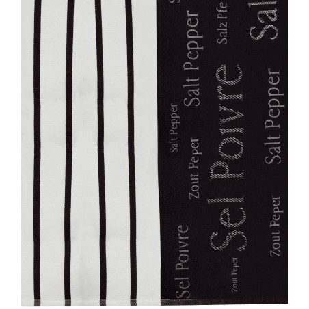 Paño de cocina jacquard Sel & Poivre Noir 50 X 70