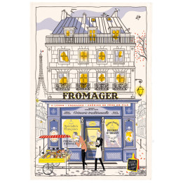 Torchon Façade Fromager Ecru 48 X 72