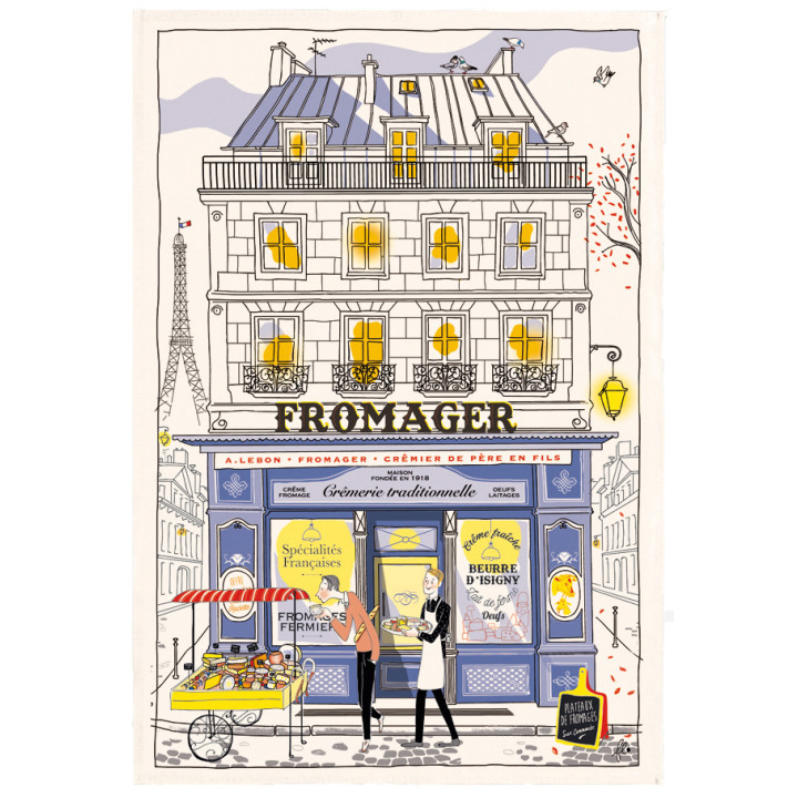 Strofinaccio Façade Fromager Écru 48 X 72