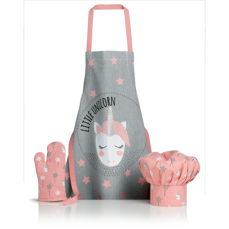 Grembiule, Cappello da cuoco e Guanto da cucina Unicorn Perle 52 X 63