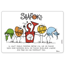 Jogo americano Shadoks Il vaut mieux pomper Assortis 30 X 45