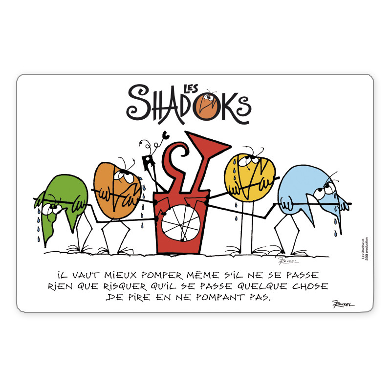 Set de table Shadoks Il vaut mieux pomper 30 x 45