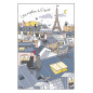 Strofinaccio Toits de Paris Blanc 48 X 72