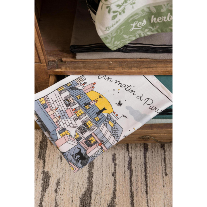 Strofinaccio Toits de Paris Blanc 48 X 72