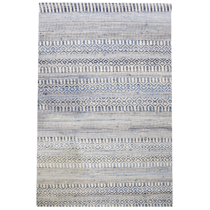 Tapis Sarah Ivoire/bleu 120 x 180