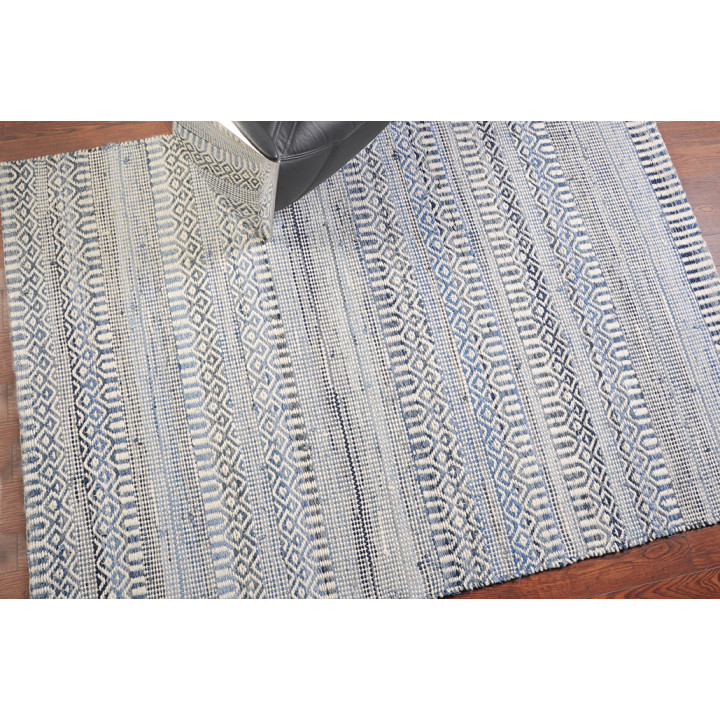 Tappeto Sarah Ivoire/Bleu 120 X 180
