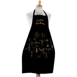 Grand Tablier de cuisine Les Tire-Bouchons Noir 72 x 96