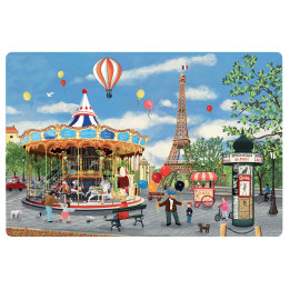 Juego de mesa Carrousel Tour Eiffel Assortis 30 X 45