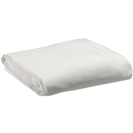 Drap housse Zeff Blanc 140x190 bonnet 30cm