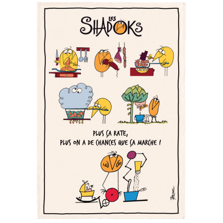 Strofinaccio Shadoks en cucina Écru 48 X 72