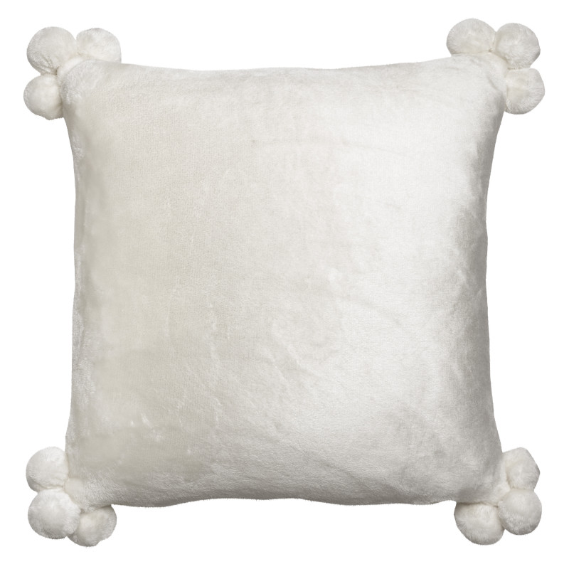 Almofada Tender Pompons Neige 45 X 45
