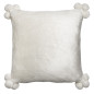Kissen Tender Pompons Neige 45 X 45