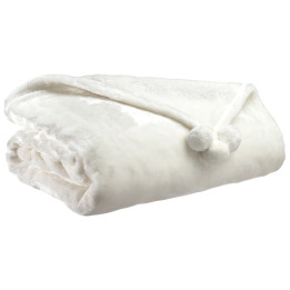 Manta Tender Pompons Neige 130 X 170