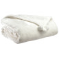 Plaid Tender pompons Neige 130 x 170