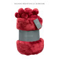 Manta Tender Pompons Neige 130 X 170
