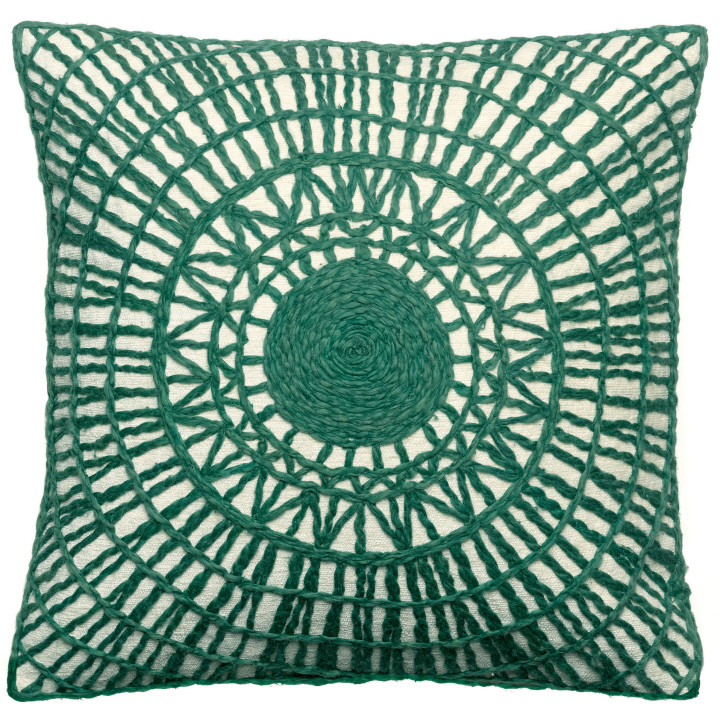 Cuscino ricamato Noa Épicéa 45 X 45