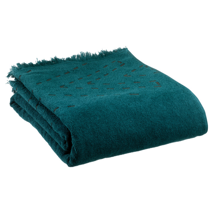 Drap de bain Julia Pétrole 90 x 150