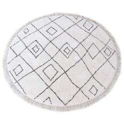 Tappeto Ervin Ivoire/Taupe Diameter 160