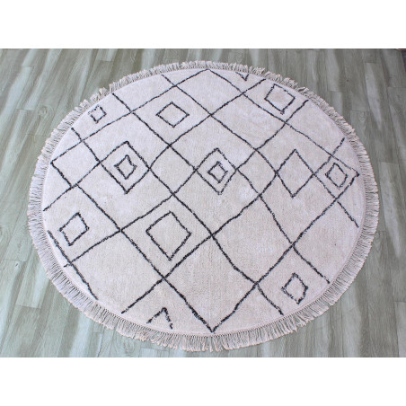 Ervin Teppich Ivoire/Taupe Diameter 160