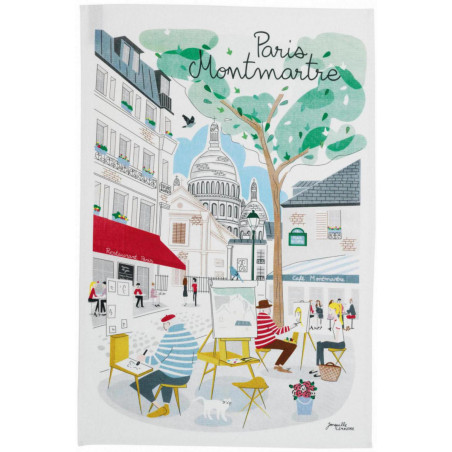 Pano de Prato Paris Montmartre Blanc 48 X 72
