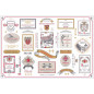 Set da tavola Multi-étiquettes Bourgogne Multico 30 X 45