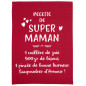 Paño de cocina Message Super Maman Rouge 50 X 70