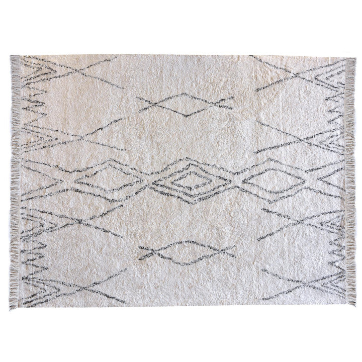 Tapis Crimble Ivoire/charbon 160 x 230