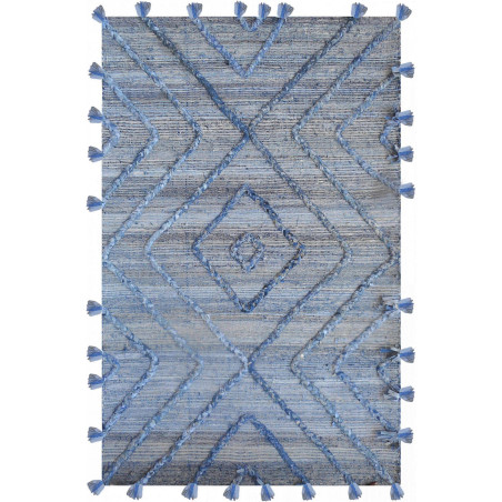 Tappeto Worgan Bleu/Ivoire 120 X 180