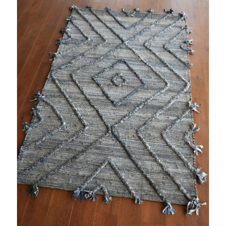 Tappeto Worgan Bleu/Ivoire 120 X 180