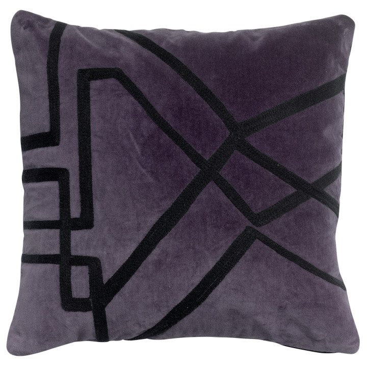 Almofada bordada Fara Raisin 45 X 45