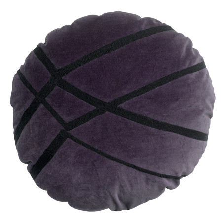 Cuscino ricamato Fara Raisin Diameter 50