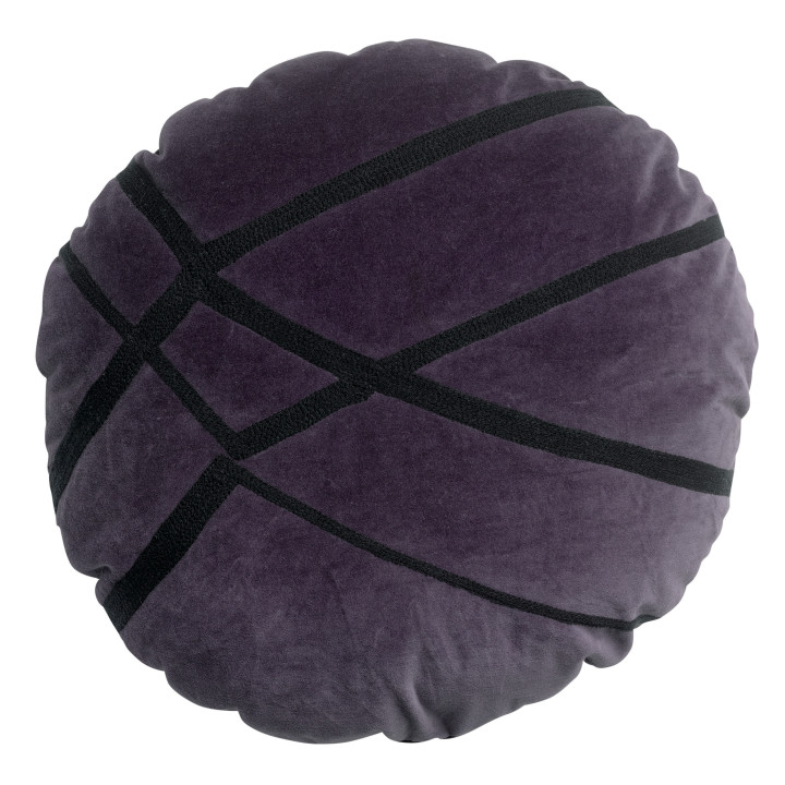 Cojín bordado Fara Raisin Diameter 50