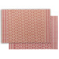 Set de table Kadra Naturel/rouge 33 x 45
