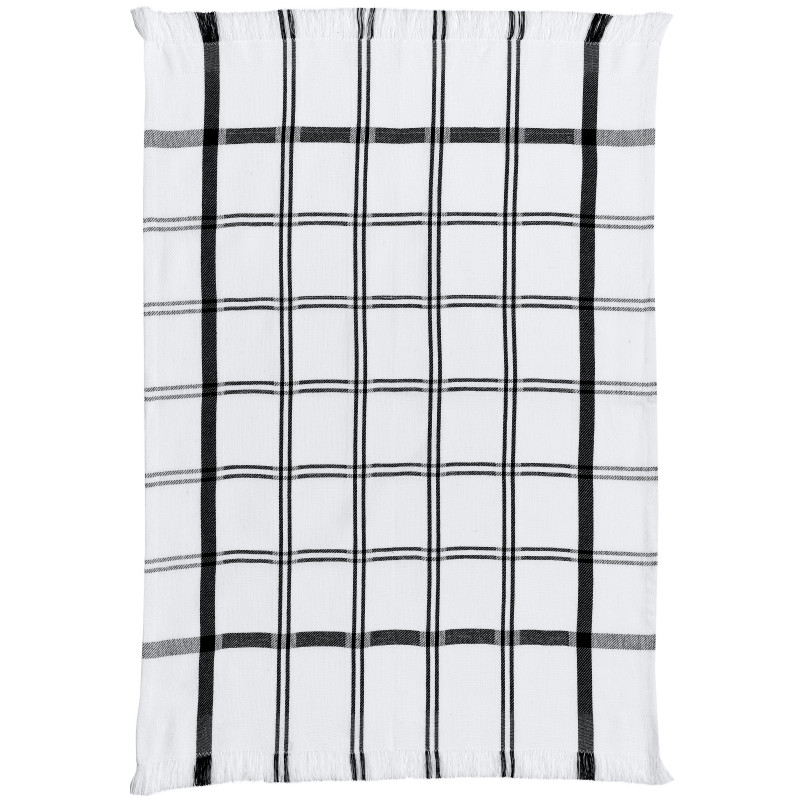Theedoek Carol Noir 50 X 70