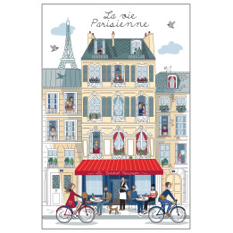 Geschirrtuch La vie parisienne Blanc 48 X 72