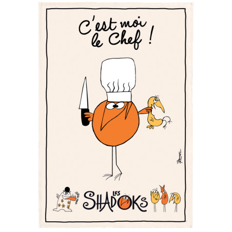 Strofinaccio Shadoks Grand chef Ecru Écru 48 X 72