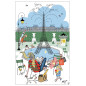 Strofinaccio Les jardins parisiens Blanc 48 X 72