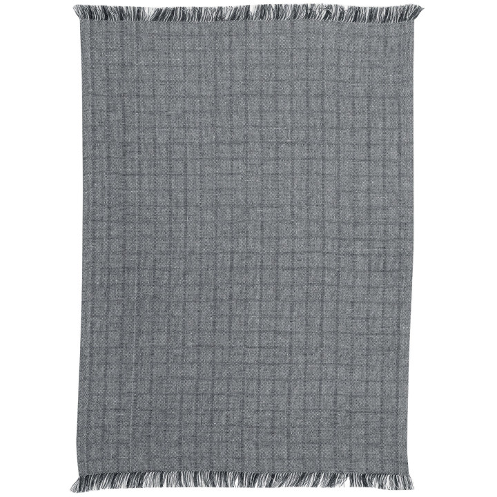 Strofinaccio riciclato Aden Blanc/Noir 50 X 70