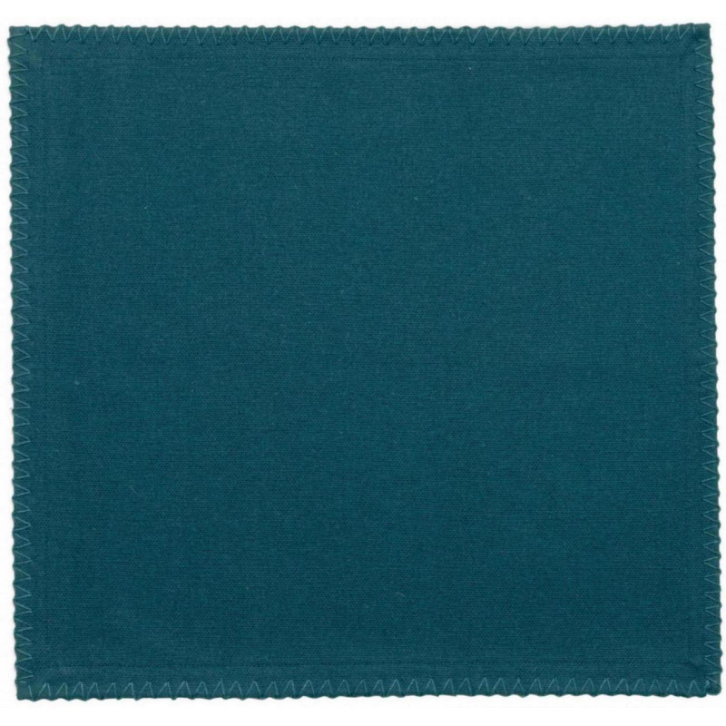 Lot de 2 serviettes de table recyclées Delia Paon 41 x 41