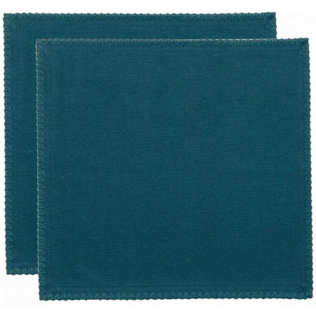 Conjunto de 2 guardanapos reciclados Delia Paon 41 X 41