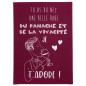 Geschirrtuch Panache Bordeaux 70 X 50